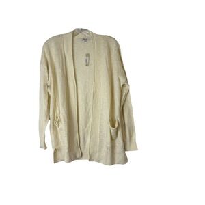 Madewell Women's Bradley Cardigan‎ Sweater Sz Small Antique Cream READ